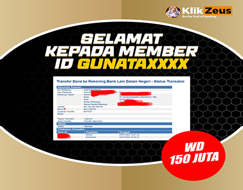 banner member wd 150 juta klikzeus