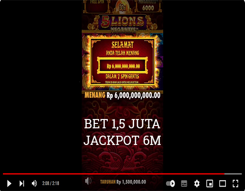 Bet 1,5 juta Jackpot 6 Milyar