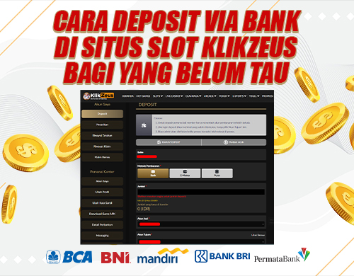 Banner cara deposit klikzeus