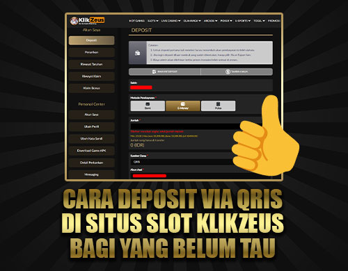 Banner cara deposit qris klikzeus