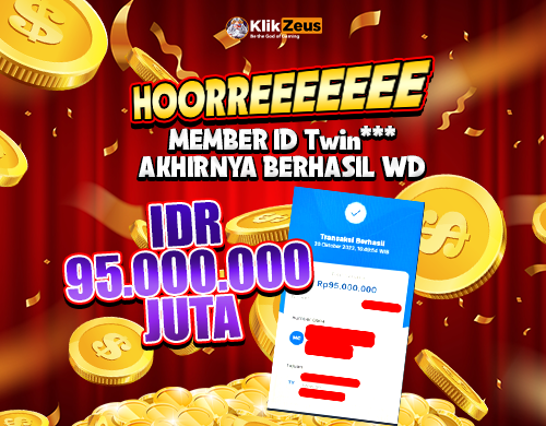 Banner WD 95 Juta Di Situs Slot Klikzeus