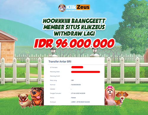 Banner WD 96 Juta Di Situs Slot Klikzeus